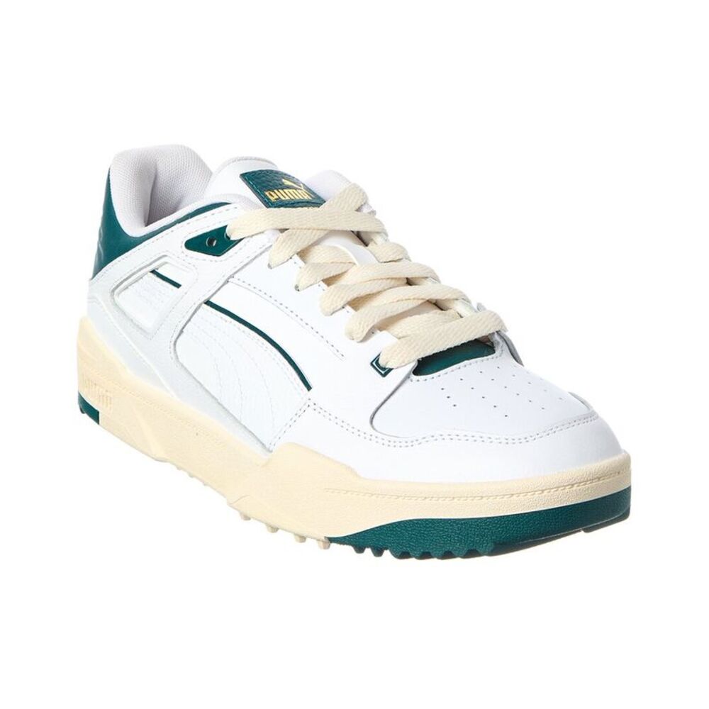 Puma Golf Slipstream Canvas & Leather Sneaker, White